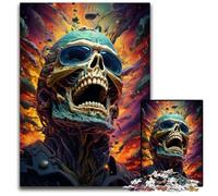Fantasy Colorful Skull Jigsaw Puzzle 1000 Pieces Wooden Jigsaw for Teenagers, Family Game Night, BrainChallenging Gift Idea 1000 PCS(75x50cm)