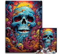 Fantasy Colorful Skull Jigsaw Puzzles for Adults 1000 Piece Jigsaw Puzzles for Adults Home Decor Brain Teaser Game for Teenagers & Family Interaction 1000 PCS(38x26cm)