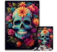 Fantasy Colorful Skull Jigsaw Puzzles for Adults, 1000 Piece Paper Jigsaw Puzzles Creative Family Game & Home Decor, for Teenagers 1000 PCS(38x26cm)