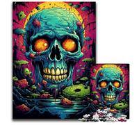 Fantasy Colorful Skull Jigsaw Puzzles for Adults 1000 Puzzles for Adults for Home Decor, Ideal Christmas & New Year Gift for Teenagers 1000 PCS(38x26cm)