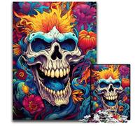 Fantasy Colorful Skull JigsawPuzzle 1000 Pieces for Adults Paper Jigsaw Puzzles for Adults for Birthdays And Holidays 1000 PCS(38x26cm)