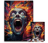 Fantasy Colorful Zombies Jigsaw Puzzle 1000 Pieces Paper Jigsaw for Teenagers, Family Game Night, BrainChallenging Gift Idea 1000 PCS(38x26cm)