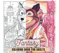 Fantasy Coloring Book for Adults: Beautiful Assortment of Mandala-Inspired Designs, 8.5 x 8.5 Inches