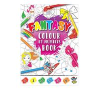 Fantasy Colour by Numbers Mini A6 Colouring Book (Pack of 10)