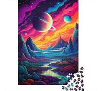 Fantasy Cosmic Landscape Jigsaw Puzzle 500 Piece Jigsaw Puzzles For Adults Teenager Wooden Puzzles Toy Game Explore Creativity And Problem Solving 500pcs (52x38cm)