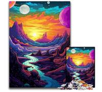Fantasy Cosmic Planet Adult Jigsaw Puzzles 1000 Pieces Difficult Puzzles for Adults Colorful Home Decor & Interactive Family Game, 1000 PCS(75x50cm)