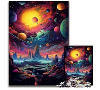 Fantasy Cosmic Planet Jigsaw Puzzle 1000 Pieces Difficult Puzzles for Adults Interactive Family Game, Brain Challenge, Educational Toy 1000 PCS(38x26cm)