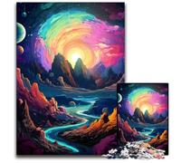 Fantasy Cosmic Planet Puzzle 1000 Pieces Jigsaw Jigsaw Puzzles Perfect for Family Fun on Christmas, Thanksgiving, Birthdays & Easter 1000 PCS(75x50cm)