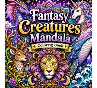 Fantasy Creatures Mandala Coloring Book: Fantasy Animal Designs for Stress Relief, Relaxation, and Mindful Coloring