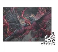 Fantasy Crow Artwork Jigsaw Puzzles Puzzle for Adults Kids. 1000 Pieces Impossible Challenge Toy Educational Games Home Decoration for Educational Games Gifts 70x50cm/1000pcs