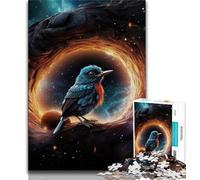 Fantasy Crow Jigsaw Puzzles for Adults Teenagers Jigsaws Puzzle,Challenging To Complete But Fun And Humorous Educational Game for Birthday 38x26cm