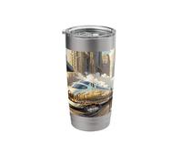 Fantasy Cute Art Deco Train Stainless Steel Insulated Tumbler