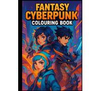 Fantasy Cyberpunk Colouring In Book: An Anime-Style Fantasy & Cyberpunk Colouring Adventure