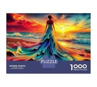 Fantasy Dancer 1000 Piece Jigsaw Puzzles Surreal Colorful Mountain View Adults Aged 12 And Above Educational Games Beautiful Decoration Challenge High Difficulty Male And Female Birthday 52x38cm00p