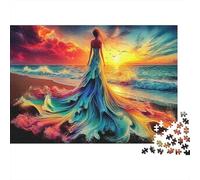Fantasy Dancer Jigsaw Puzzles 1000 Piece for Adults, 1000 Piece Chromatic Wave Great Gifts Challenge Toy Educational Game Home Decoration 38x26cm/1000pcs