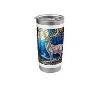 Fantasy Deer Starlight Antlers Stainless Steel Insulated Tumbler