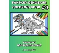 FANTASY DINOSAUR COLORING BOOK #3