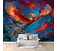Fantasy Divine Bird Phoenix Rebirth/Nirvana Photo Wall Mural, Multicolor Non-Woven Requires Wallpaper Paste for Living Room Bedroom Kids Room, Large Wall Art Poster Decoration - 350 x 256 cm