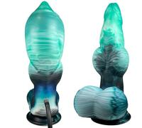 Fantasy Dog Knot Dildo,9" Inflatable Monster Dildo with Adjustable Thickness, Huge Horse Dildos Inflatable Butt Plug Big Thick Anal Dildos with Strong Suction Cup, Adult Toys for Women Men