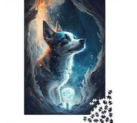 Fantasy Dog Warrior Puzzles 1000 Piece for Adults Jigsaw Puzzle Beautiful Decoration 38x26cm/1000pcs