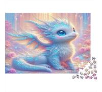 Fantasy Dragon Baby 100% Recycled Cardboard Dragon Mirror Art 1000 Piece Jigsaw Puzzle for Adults Beautifully Illustrated Unique 38x26cm/1000pcs