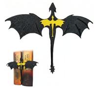 Fantasy Dragon Bookends, Cool Fourth Merch Wing for Bookshelves & Bookcases Decor, Mysterious Book Shelf Accessories, Dragon Gifts for Fans and Book Lovers