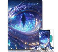 Fantasy Dragon Eye Jigsaw Puzzles for Teenagers 1000 Piece Puzzle,Educational Games Wall Decoration Unique Birthday And Xmas Gifts (50x75cm)