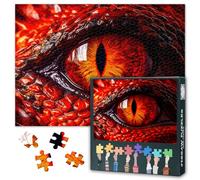 Fantasy Dragon Eye Puzzles for Adults 1000 Pieces, Dangerous Creature Jigsaw Puzzles, Adult Puzzle for Adults, Educational Fun Games or Toys for Elders Friends 20X27 INCH