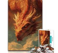 Fantasy Dragon Jigsaw Puzzles for Adults 1000 Pieces,Stress Reliever Difficult Challenge Suitable for Desktop Decoration (50x75cm)