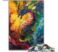 Fantasy Dragon Jigsaws 1000 Pieces for Teenagers, Suitable for People Aged 14 And Above Home Decoration Gift Ideas (26x38cm)