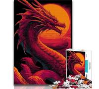 Fantasy Dragon Jigsaws Puzzles 1000 Pieces for Adults Gifts,Brain Intelligence Challenge Addictive Toys for Home Decoration (50x75cm)