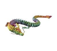 Fantasy Dragon Model - Release Creativity 3D Printed Dragons, Dazzling Colors Flexible Joint 3D Printed Dragons | Colorful Desk Fidget Toy, Dragon Models, Animal Figurines for Boys, Girls, Men, Adults