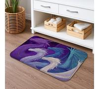 Fantasy Dragon Quick Dry Bath Mat, Colorful Mythical Creatures Absorbent Non Slip Shower Mat, All Season Decorative Washable Bath Rugs for Bathroom Toilet Restroom 16x24 Inch