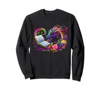 Fantasy Dragon Reading Open Book Adventure Sweatshirt