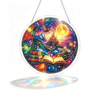 Fantasy Dragon & Unicorn Magic Book DIY Acrylic Jigsaw Puzzle Suncatcher