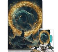 Fantasy Dragon Wizard Jigsaw Puzzles for Teenagers 1000 Jigsaws,Learning Educational Toys Family Games Unique Birthday And Gifts (50x75cm)