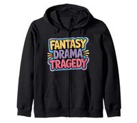 Fantasy Drama Tragedy Book Reader Fiction Genre - Zip Hoodie