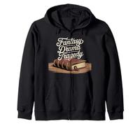 Fantasy Drama Tragedy Book Reader Fiction Genre |- Zip Hoodie