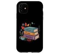 Fantasy Drama Tragedy Book Stack Coffee Lover Case for iPhone 11