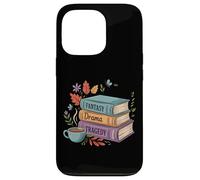 Fantasy Drama Tragedy Book Stack Coffee Lover Case for iPhone 13 Pro