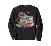 Fantasy Drama Tragedy Book Stack Coffee Lover Sweatshirt