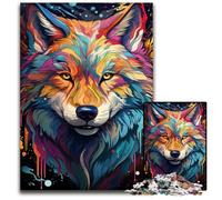 Fantasy Drawing of Wolf Puzzles 1000 Pieces for Adults Impossible Jigsaw Puzzles for Adults Challenging Brain Teaser for Teenagers, Family Game Night Fun 1000 PCS(38x26cm)