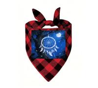 Fantasy Dream Catcher Dog Bandanas for Small Medium Large Dogs Cats | Soft Polyester Pet Triangle Scarf Kerchief Novelty Pet Bib for Birthday, Photo Shoots, Wedding, Parties Pet Accessories