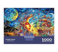 Fantasy Dream Landscape 1000 Piece Classic Jigsaw Puzzle Puzzle for Adults Thick Cardboard Impossible Hard Challenging Decompression Wall Decor Relaxation Creativity 52x38cm/1000pcs