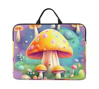 Fantasy Dream Mushroom 14-inch Laptop Case,all-over print,Oxford cloth,thickened pearl cotton protection,classic carrying strap
