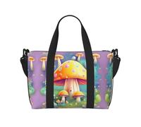 Fantasy Dream Mushroom Printed women's crossbody handbag, suitable for work commuting/fitness/travel, fashionable and versatile shoulder bag