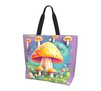 Fantasy Dream Mushroom Shoulder bag.Stylish all-over print women's style, lightweight, large capacity for everyday use