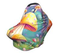 Fantasy Dream Mushroom Versatile full-print Stroller Chair Cover/Nursing Cover, specially designed for your baby