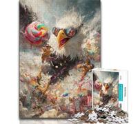 Fantasy Eagle 1000 Piece Jigsaw Puzzles for Adults,Stress Reliever Difficult Challenge Suitable for Desktop Decoration (38x26cm)