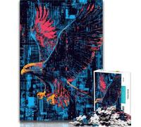Fantasy Eagle Adult Puzzles 1000 Pieces,Challenging To Complete But Fun And Humorous Birthday Present,Gifts,Wall Art (38x26cm)